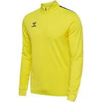 Hummel Herren Trainingstop hmlAuthenticHalf Zip Poly Sweat 219973-5269 L - Blazing Yellow - L