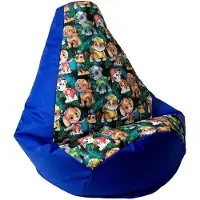 Go Gift Sako bag pouffe Pear print cornflower-PAW Patrol XXL 140 x 100 cm