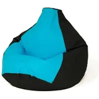 Go Gift Sako bag pouffe Pear black and blue XXL 140 x 100 cm