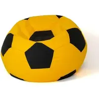 Go Gift Soccer Sako bag pouffe yellow-black XXL 140 cm