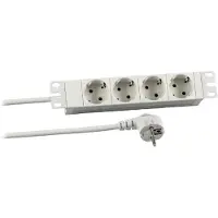 EFB Elektronik ESP.72K 10” 1HE Steckdosenleiste 4 x CEE7/3, RAL7035 ESP72K
