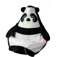 Go Gift Sako bag pouffe Panda black and white XL 130 x 90 cm