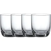Villeroy & Boch Whiskyglas "Whiskygläser La Divina 360 ml 4er Set transparent", bunt (transparent), Glas, Trinkgefäße, Whiskyglas