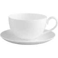 Villeroy & Boch Tasse "Kaffeetasse mit Untertasse Royal 200 ml weiß", weiß, Porzellan, Trinkgefäße, Tasse