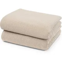Ross Handtücher "Waffelpique", beige (natur), B:50cm L:100cm, Frottier, Baumwolle, Handtücher, Handtücher, 100% Baumwolle