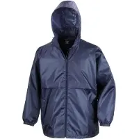 Result Core Herren Jacke, leicht, wasserfest, winddicht FK597 (XL) (Marineblau)
