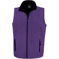 Result - "Printable" Weste für Herren FK1247 (M) (Violett/Schwarz)