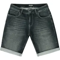 Cars Jeansshorts "CALIFORNIA Den", Herren, Gr. XS, N-Gr, dirty used, Web, Obermaterial: 79% Baumwolle, 20% Polyester, 1% Elasthan, Abriebeffekte, regular fit, Jeans Jeansshorts