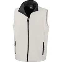 Result - "Printable" Weste für Herren FK1247 (3XL) (Weiß/Schwarz)