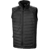 Result Genuine Recycled - "Compass" Weste Wattiert für Herren FK2533 (XL) (Schwarz)