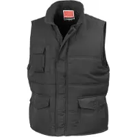 Result Herren Weste, mittelschwer, wasserabweisend, winddicht FK589 (4XL) (Schwarz)