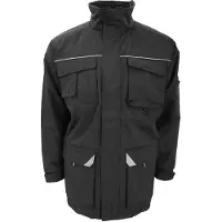 Result Herren Sabre Arbeitsmantel / Mantel FK990 (3XL) (Schwarz)