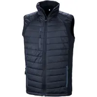 Result Genuine Recycled - "Compass" Weste Wattiert für Herren FK2533 (L) (Marineblau)