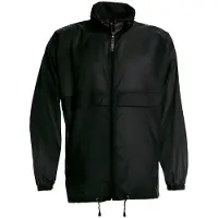 B&C Sirocco Leichte Herren Jacke FK104 (M) (Schwarz)