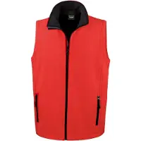 Result - "Printable" Weste für Herren FK1247 (4XL) (Rot/Schwarz)