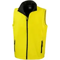 Result - "Printable" Weste für Herren FK1247 (XL) (Gelb/Schwarz)