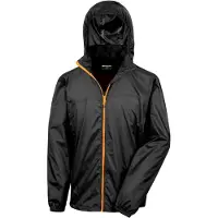 Result - Jacke Zum Falten für Herren FK1225 (M) (Schwarz/Orange)