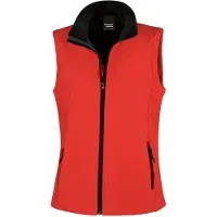Result - Weste für Damen FK1245 (L) (Rot/Schwarz)