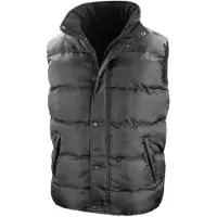 Result Core Nova Lux Herren Winterweste / Steppweste, wasserabweisend, winddicht FK611 (XS) (Schwarz)