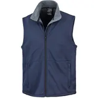 Result Herren Core Soft Shell Gilet / Weste FK604 (S) (Marineblau)