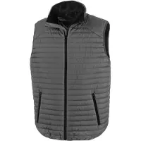 Result Genuine Recycled - Weste für Herren FK2692 (XL) (Grau/Schwarz)