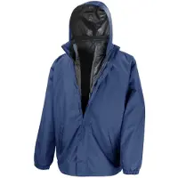 Result Core Herren 3-in-1 Jacke mit herausnehmbarer Steppweste FK605 (M) (Marineblau)