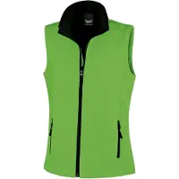 Result Core - Weste Zum Bedrucken für Damen FK3276 (34 DE) (Leuchtend Grün/Schwarz)