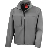 Result Herren Softshell-Jacke / Multifunktionsjacke, 3-lagig, wasserfest, atmungsaktiv FK571 (3XL) (Mittelgrau)