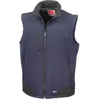 Result Herren Softshell-Weste, wasserabweisend, atmungsaktiv FK572 (2XL) (Marineblau/Schwarz)