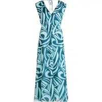 Betty & Co Chiffonkleid ohne Arm in Petrol/Mint | Gr.: 40