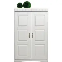 VOGL Möbelfabrik Aktenschrank VOGL MÖBELFABRIK "Hans", weiß (perl weiß mdf), B:77cm H:123,4cm T:35,5cm, Schränke, Aktenschrank, mit Metallgriffen, 3 große Fächer, Höhe 124 cm Made in Germany