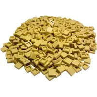 LEGO 25 Stück Fliesen 1x1, Beige