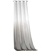 Weckbrodt Vorhang "Maischa" Gr. 1, braun, B:140cm H:245cm, Voile, Polyester, Gardinen, Vorhang, Voile, transparent mit Farbverlauf, Gardine, Store