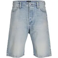 Jack & Jones Shorts , Herren, Gr. S, N-Gr, blau (blau denim), Denim/Jeans, Obermaterial: 100% Baumwolle, Abriebeffekte, relaxed fit kniebedeckend, Hosen Shorts