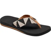Reef Spring Woven Zehentrenner für Damen, Farbe:Schwarz, Größe:EU 37.5