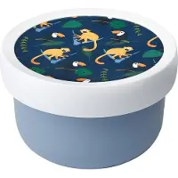Mepal Lunchbox "Fruchtbox mit Gabel Campus 300 ml", bunt (jungle), L:6,7cm, Kunststoff, Lebensmittelaufbewahrungsbehälter, Lunchbox