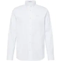 Gant für Herren. 3000300 Pinpoint Oxford Regular Fit Hemd weiß (S), Lässig, Baumwolle, Langarm