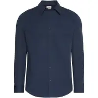 Calvin Klein Langarmhemd "LONG SLEEVE SOLID STRETCH SLIM SHIRT" slim fit, in Unifarbe