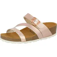 Lico Natural Glitter Damen Pantoletten, Rose, 39 EU