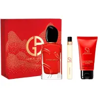 Giorgio Armani Si Passione Set Parfümwasserspray 100ml + Körperlotion 50ml + Si Parfümwasserspray 10ml