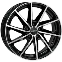 Alutec 18 Zoll Alufelge Singa 18"x7.5" 5x114.3 PCD ET55 67.10mm Felge Schwarz Frontpoliert