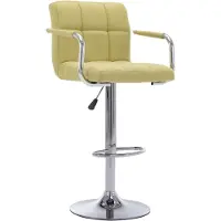 vidaXL Barhocker 2 Stk. Grün Stoff