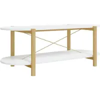 vidaXL Couchtisch Weiß 110x48x40 cm Holzwerkstoff