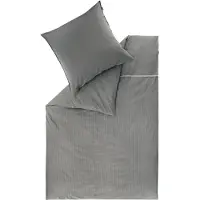 Set One By Musterring Renforcé Bettwäsche TWIST Grau 155 x 220 cm