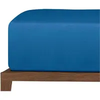 Schiesser Spannbettlaken UNCOVER BY "New Jersey aus 100% Baumwolle", blau (royalblau), B:180cm L:200cm, Jersey, Obermaterial: 100% Baumwolle, Bettlaken, Spannbettlaken, OEKO-TEX MADE IN GREEN
