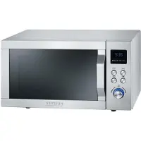 Severin Mikrowelle mit Grillfunktion 2-in-1 MW 7751 aus Kunststoff, gebürstetsilber Mikrowelle Mikrowelle Mit Grill Grillofen Mikrowellengerät