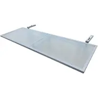Merxx Balkonhängetisch , silber (silberfarben), B:120cm H:60cm T:40cm, Tische, Balkonhängetisch