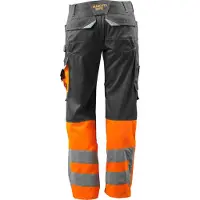Mascot Leeds Hose mit Knietaschen SAFE SUPREME Dunkelanthrazit / Hi-vis Orange 56 - 15679-860-1814-82C56 - Dunkelanthrazit / Hi-vis Orange