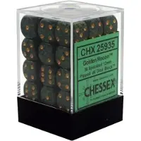 Chessex Golden Recon Gesprenkelt D6 12mm Würfel Set 36 Stück