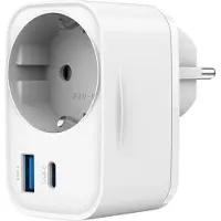 24hShop TA-ACPDQC20-01-W, Drinnen, AC, 230 V, Weiß